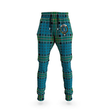 Kirkpatrick Tartan Joggers Pants with Family Crest