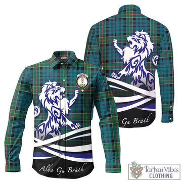kirkpatrick-tartan-long-sleeve-button-up-shirt-with-alba-gu-brath-regal-lion-emblem