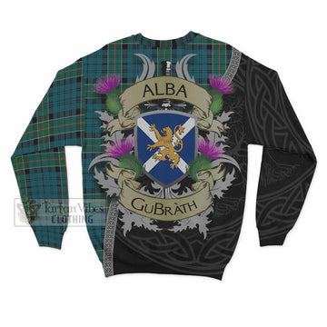 Kirkpatrick Tartan Family Crest Sweatshirt Lion Rampant Royal Thistle Shield Celtic Inspired