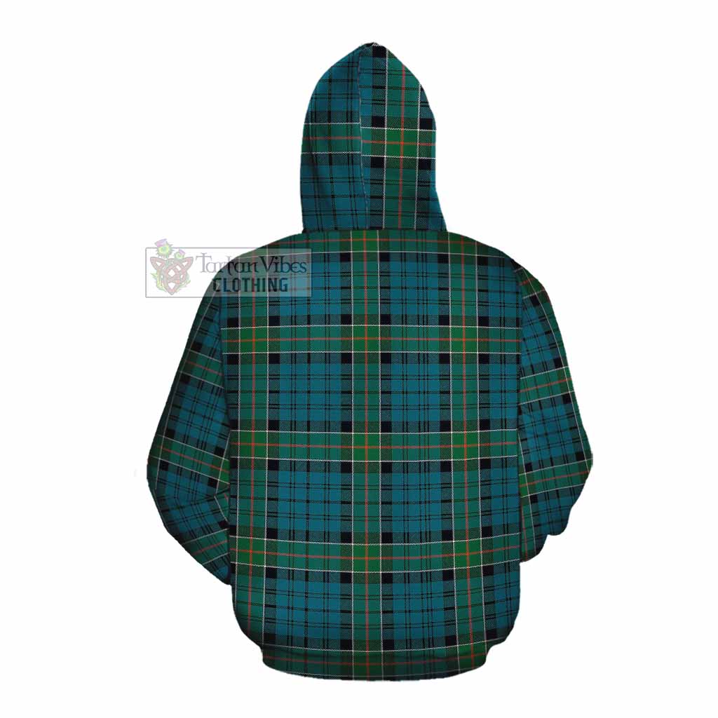 Tartan Vibes Clothing Kirkpatrick Tartan Cotton Hoodie with Family Crest DNA In Me Style