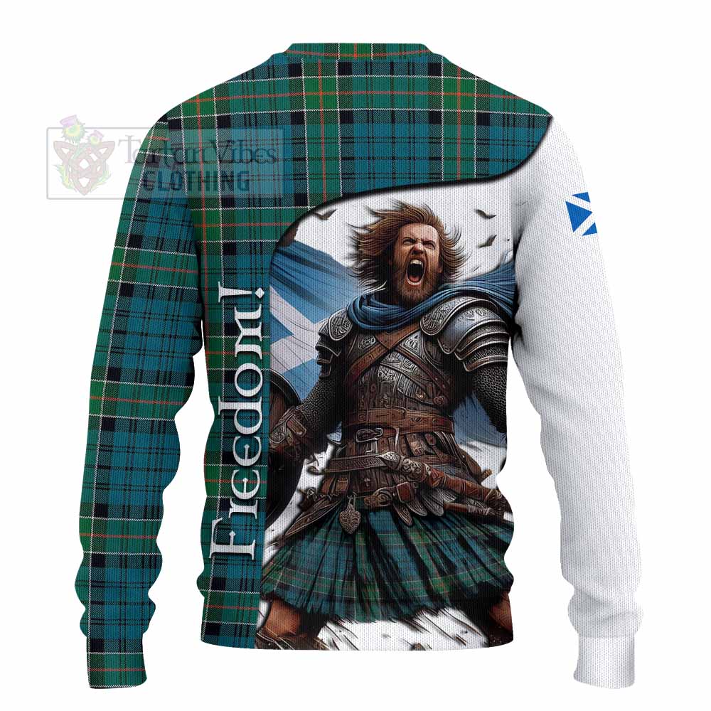 Kirkpatrick Crest Tartan Knitted Sweater Inspired by the Freedom of Scottish Warrior - Tartan Vibes Clothing