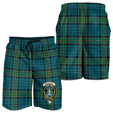 Kirkpatrick Tartan Mens Shorts with Family Crest