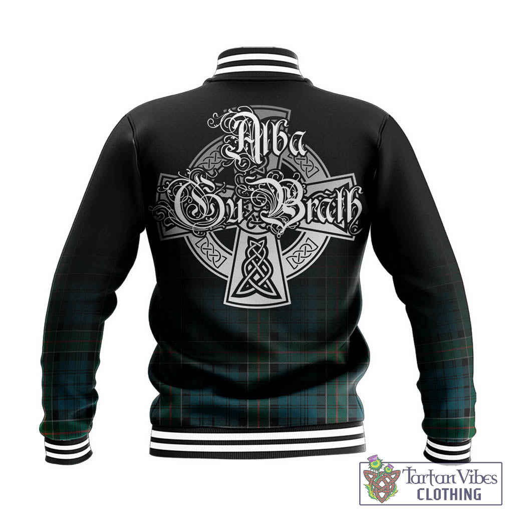 Kirkpatrick Tartan Baseball Jacket Featuring Alba Gu Brath Family Crest Celtic Inspired - Tartan Vibes Clothing