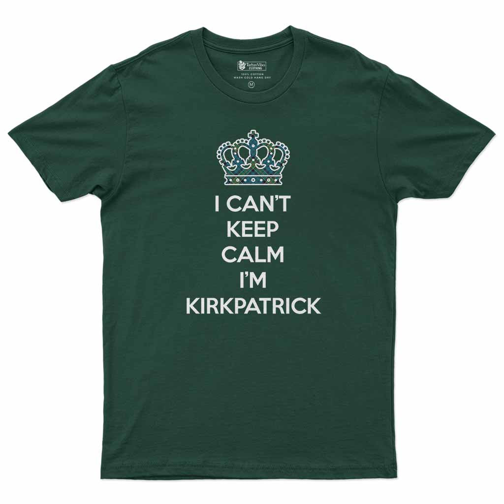 Kirkpatrick Can't Keep Calm Men's T-Shirt Forest Green - Tartan Vibes Clothing