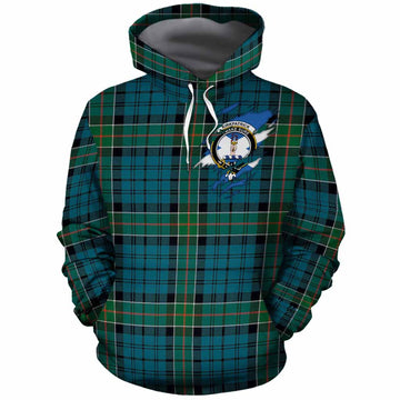 Kirkpatrick Clan Crest In Me Tartan Cotton Hoodie Scotland Flag Style