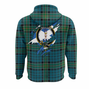 Kirkpatrick Clan Crest In Me Tartan Hoodie Scotland Flag Style