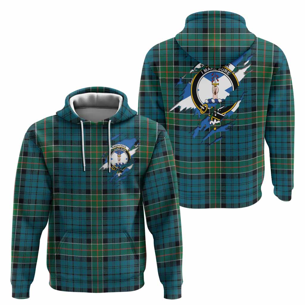 Kirkpatrick Clan Crest In Me Tartan Hoodie Scotland Flag Style