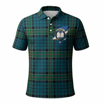 Kirkpatrick Clan Crest In Me Tartan Polo Shirt Scotland Flag Style