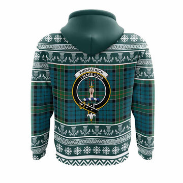 Kirkpatrick Clan Tartan Christmas Hoodie with Family Crest