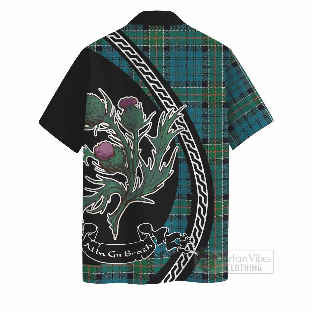 Kirkpatrick Family Crest Tartan Hawaiian Shirt Alba Thistle Inspired - Tartan Vibes Clothing