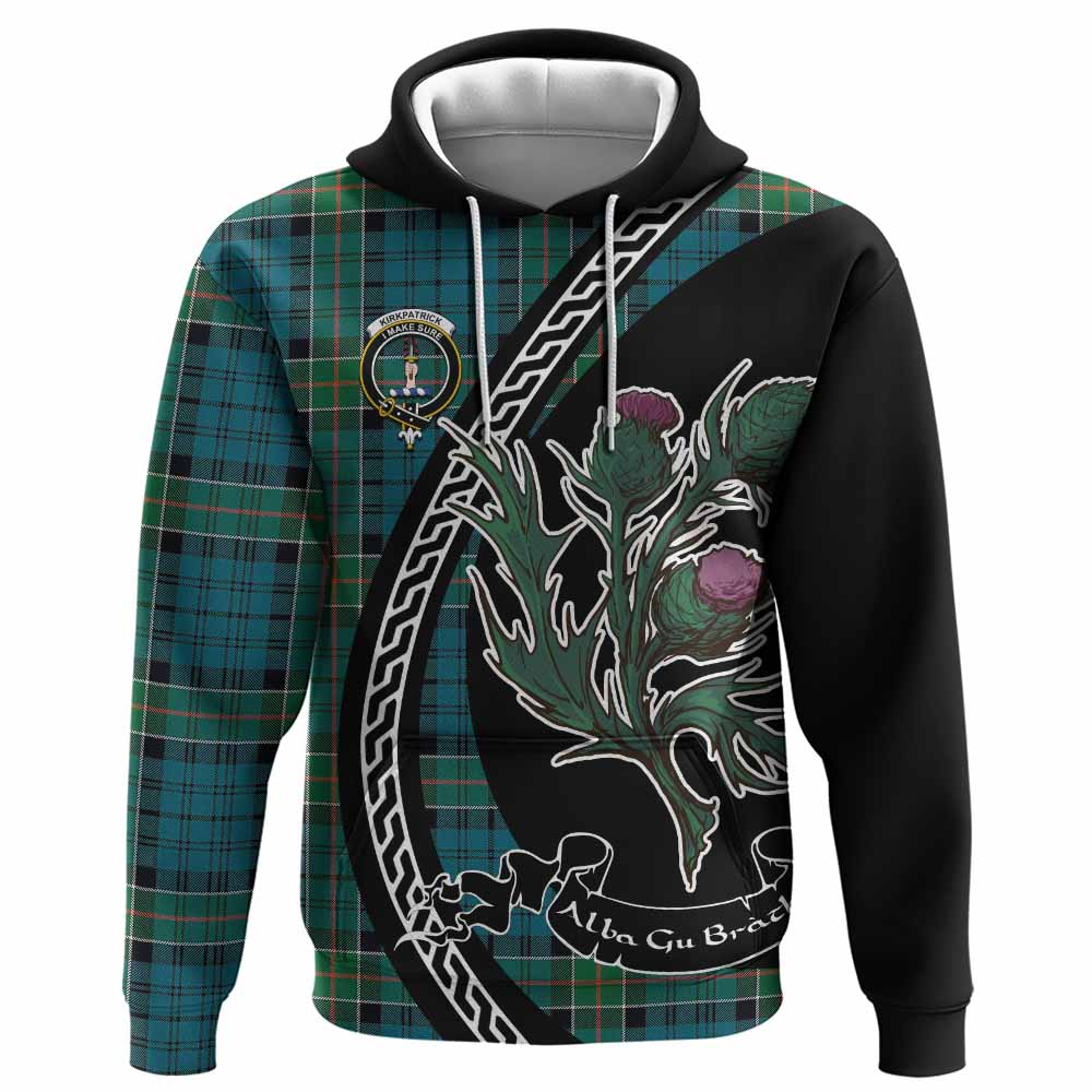 Kirkpatrick Family Crest Tartan Hoodie Alba Thistle Inspired - Tartan Vibes Clothing