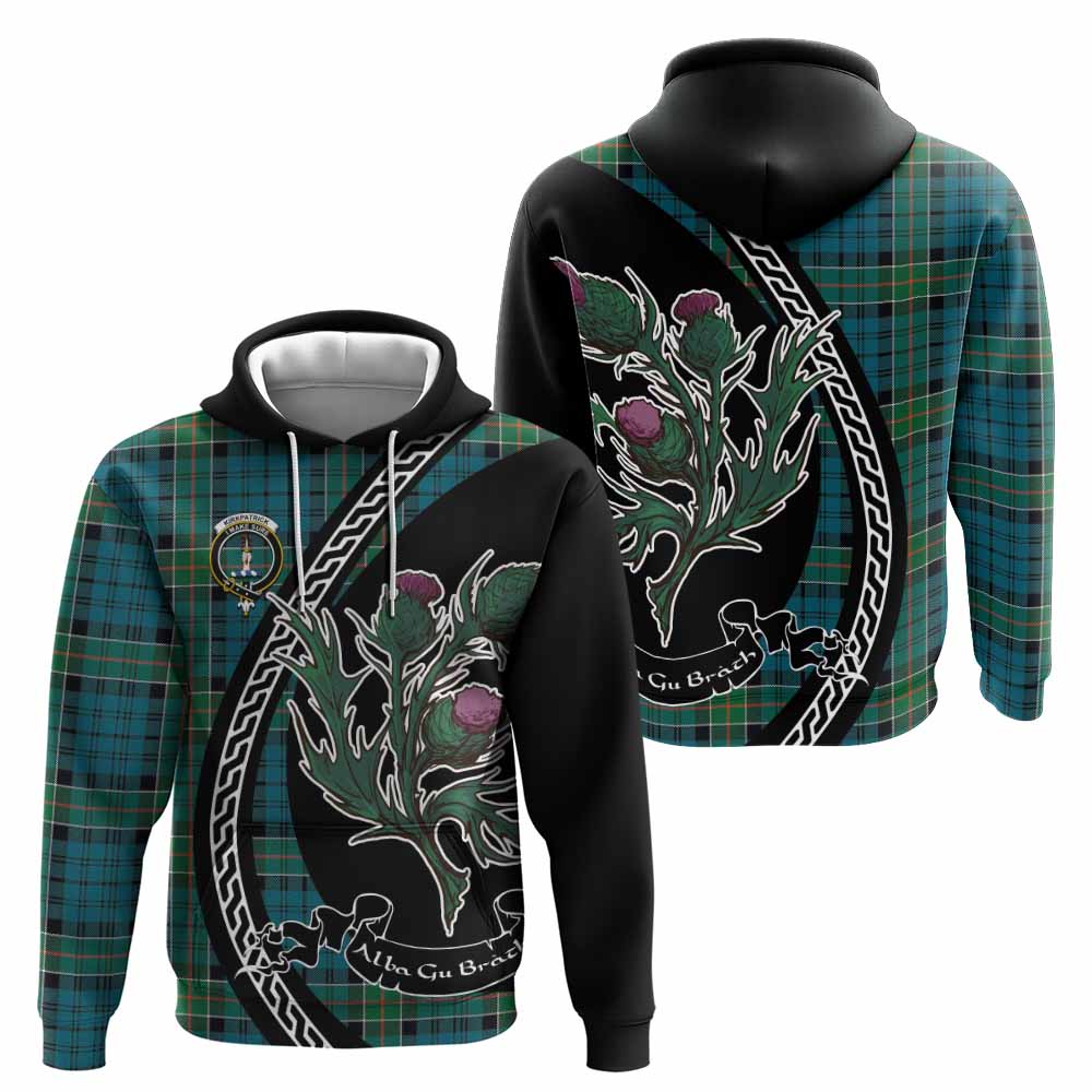 Kirkpatrick Family Crest Tartan Hoodie Alba Thistle Inspired - Tartan Vibes Clothing