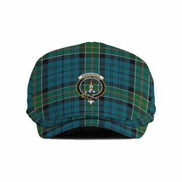 Kirkpatrick Family Crest Tartan Jeff Cap, Tartan Flat Cap