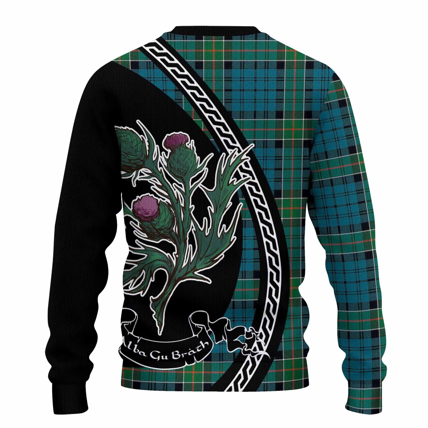 Kirkpatrick Family Crest Tartan Knitted Sweater Alba Thistle Inspired - Tartan Vibes Clothing