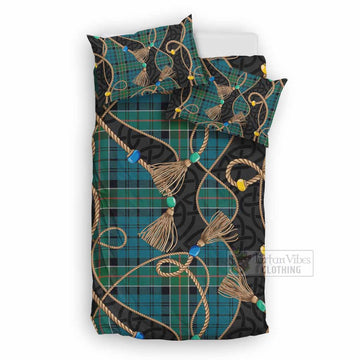 Kirkpatrick Scottish Tartan Twisted Ropes Stylized Bedding Set UK Bedding Set UK Double 79*79 inch - Tartan Vibes Clothing