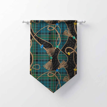 Kirkpatrick Scottish Tartan Twisted Ropes Stylized Gonfalon