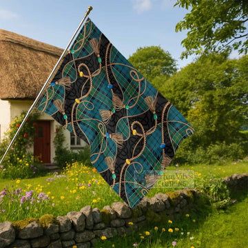 Kirkpatrick Scottish Tartan Twisted Ropes Stylized House Flag - Tartan Vibes Clothing