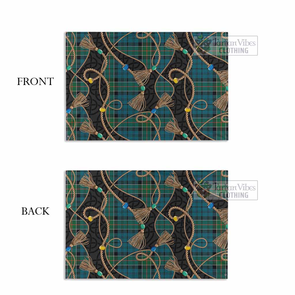Kirkpatrick Scottish Tartan Twisted Ropes Stylized House Flag - Tartan Vibes Clothing