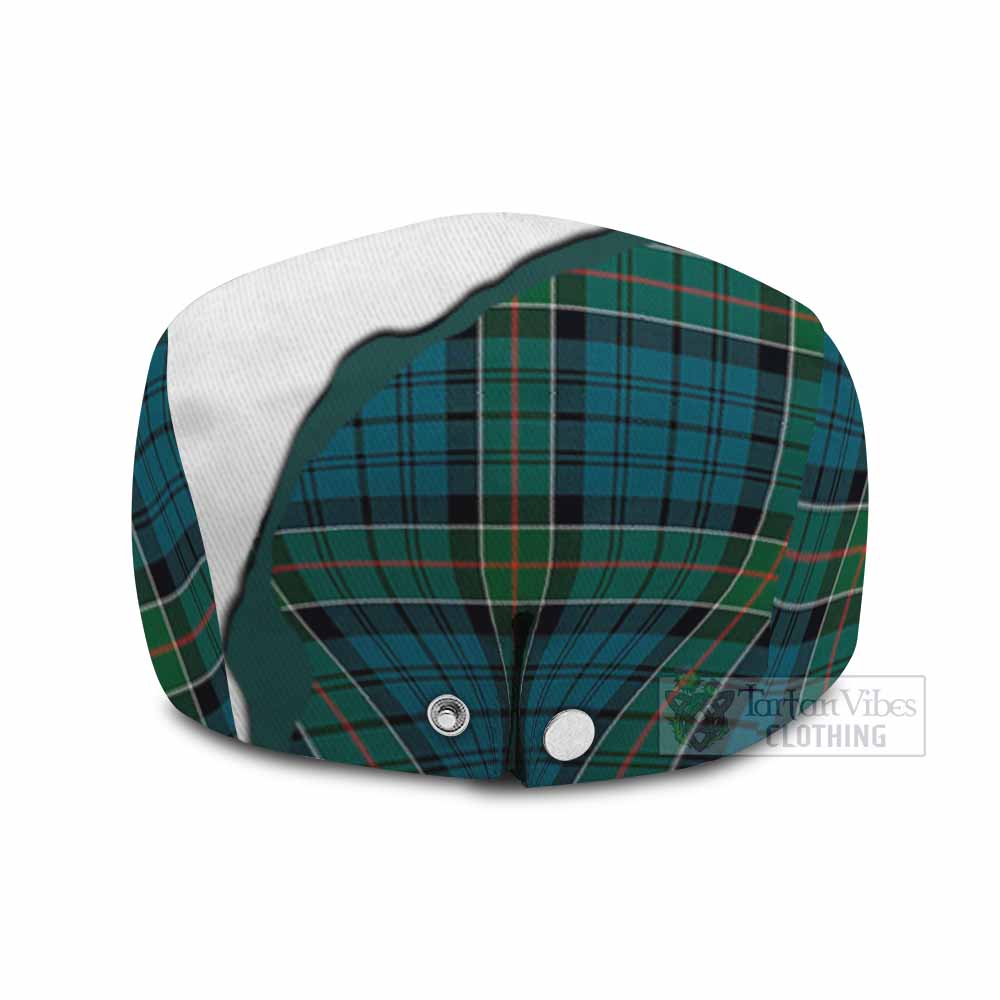 Kirkpatrick Scottish Terrier Tartan Flat Cap, Jeff Cap Thistle Heritage Art - Tartan Vibes Clothing