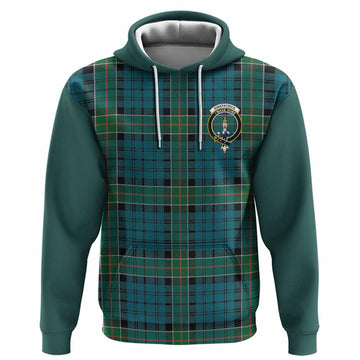 Kirkpatrick Tartan Accent Hoodie with Family Crest