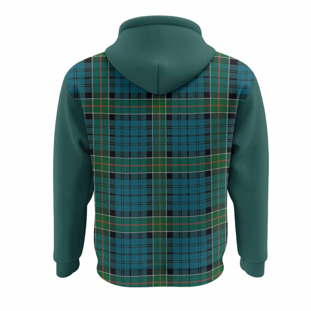 Kirkpatrick Tartan Accent Hoodie with Family Crest