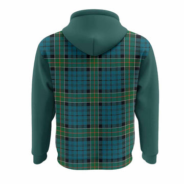 Kirkpatrick Tartan Accent Hoodie with Family Crest