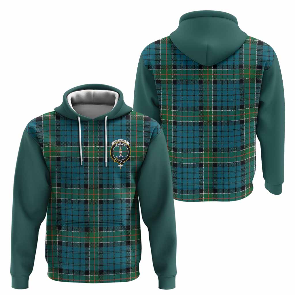 Kirkpatrick Tartan Accent Hoodie with Family Crest