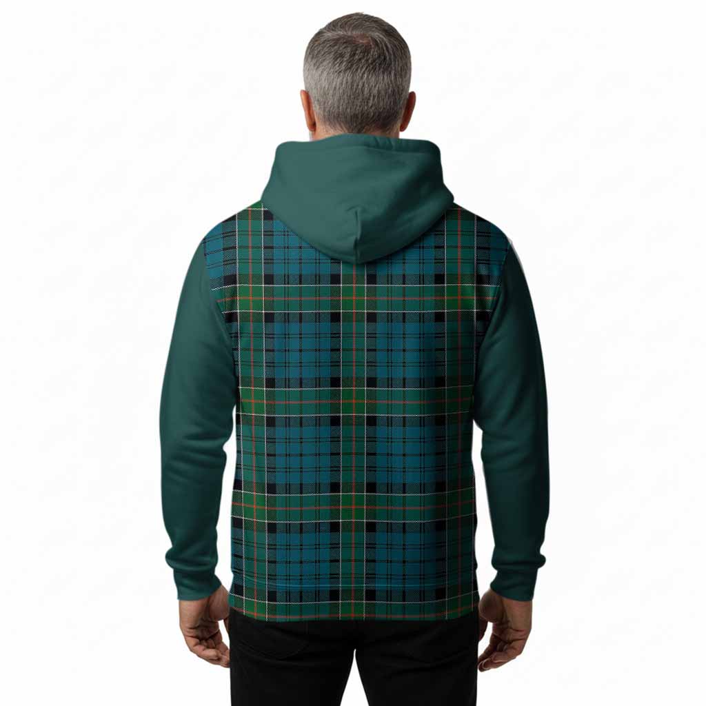 Kirkpatrick Tartan Accent Hoodie with Family Crest
