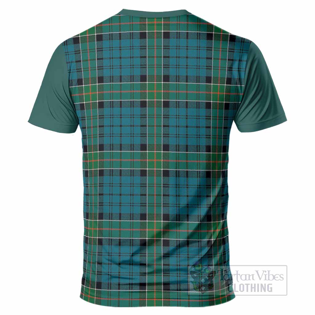 Kirkpatrick Tartan Accent T-Shirt with Family Crest