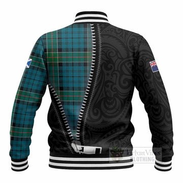 Kirkpatrick Tartan Baseball Jacket New Zealand Pattern Unique Zipper Stylized