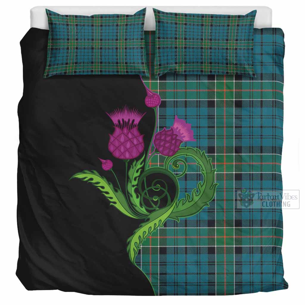 Kirkpatrick Tartan Bedding Set Traditional Scottish Thistle UK Bedding Set UK Super King 104*94 inch - Tartan Vibes Clothing