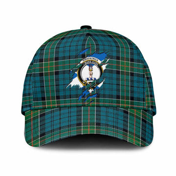 Kirkpatrick Tartan Classic Cap with Family Crest In Me Style
