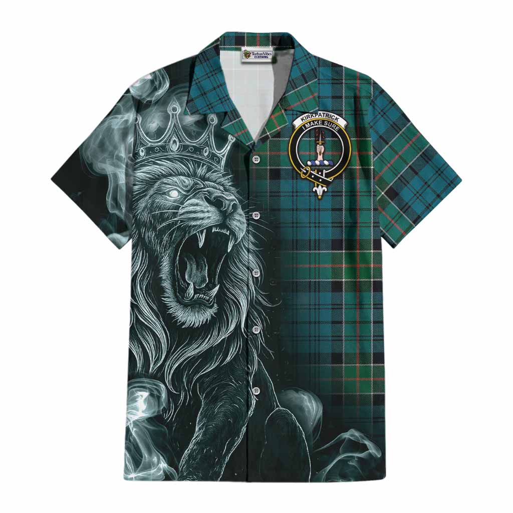 Kirkpatrick Tartan Cotton Hawaiian Shirt Roaring Lion Heritage