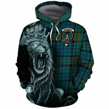 Kirkpatrick Tartan Cotton Hoodie Roaring Lion Heritage