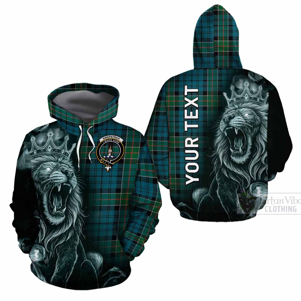 Kirkpatrick Tartan Cotton Hoodie Roaring Lion Heritage
