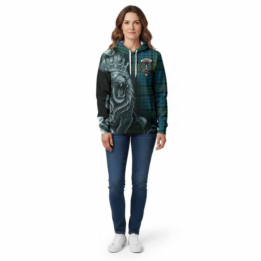 Kirkpatrick Tartan Cotton Hoodie Roaring Lion Heritage