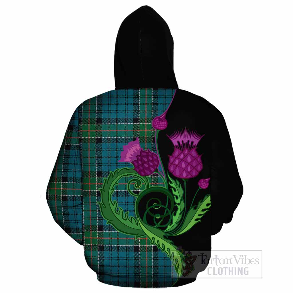 Kirkpatrick Tartan Cotton Hoodie Traditional Scottish Thistle