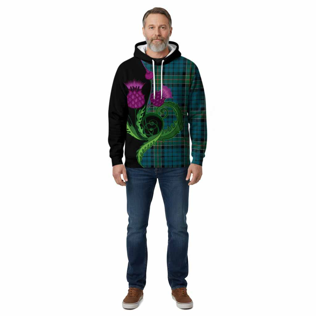 Kirkpatrick Tartan Cotton Hoodie Traditional Scottish Thistle