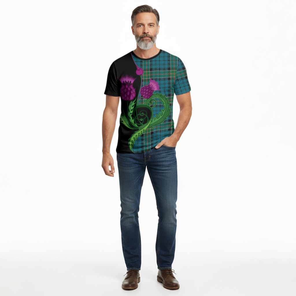 Kirkpatrick Tartan Cotton T-shirt Traditional Scottish Thistle