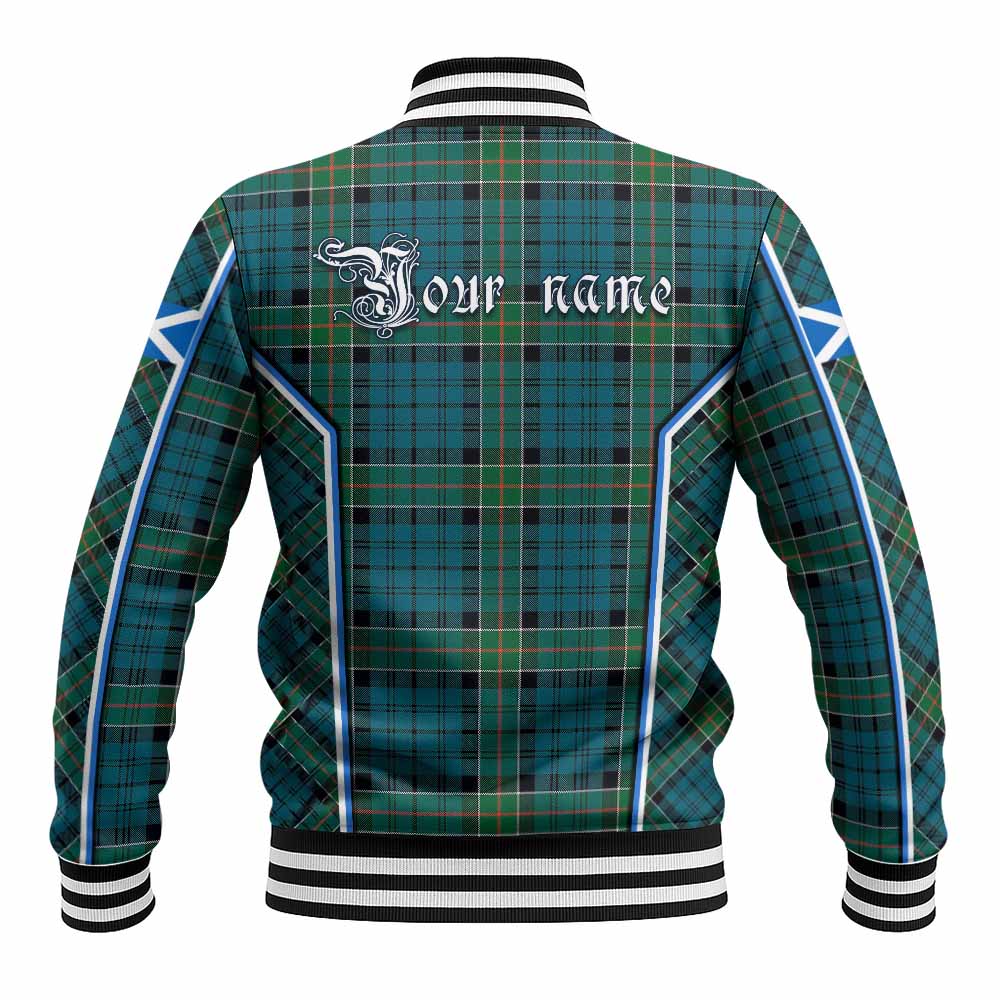 Kirkpatrick Tartan Crest Baseball Jacket Scotland Coat of Arm Flag Style - Tartan Vibes Clothing