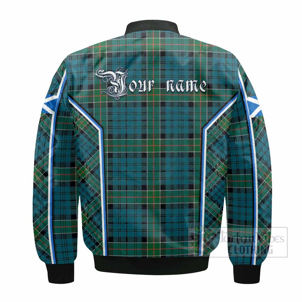 Kirkpatrick Tartan Crest Bomber Jacket Scotland Coat of Arm Flag Style - Tartan Vibes Clothing