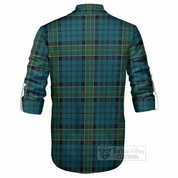 Kirkpatrick Tartan Crest Ghillie Shirt Ferocious Lion Style