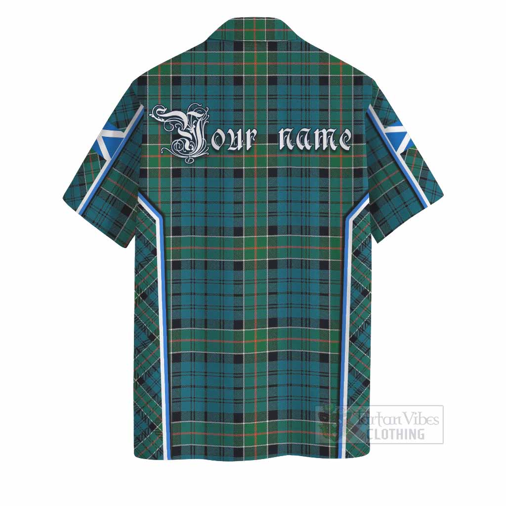 Kirkpatrick Tartan Crest Hawaiian Shirt Scotland Coat of Arm Flag Style - Tartan Vibes Clothing