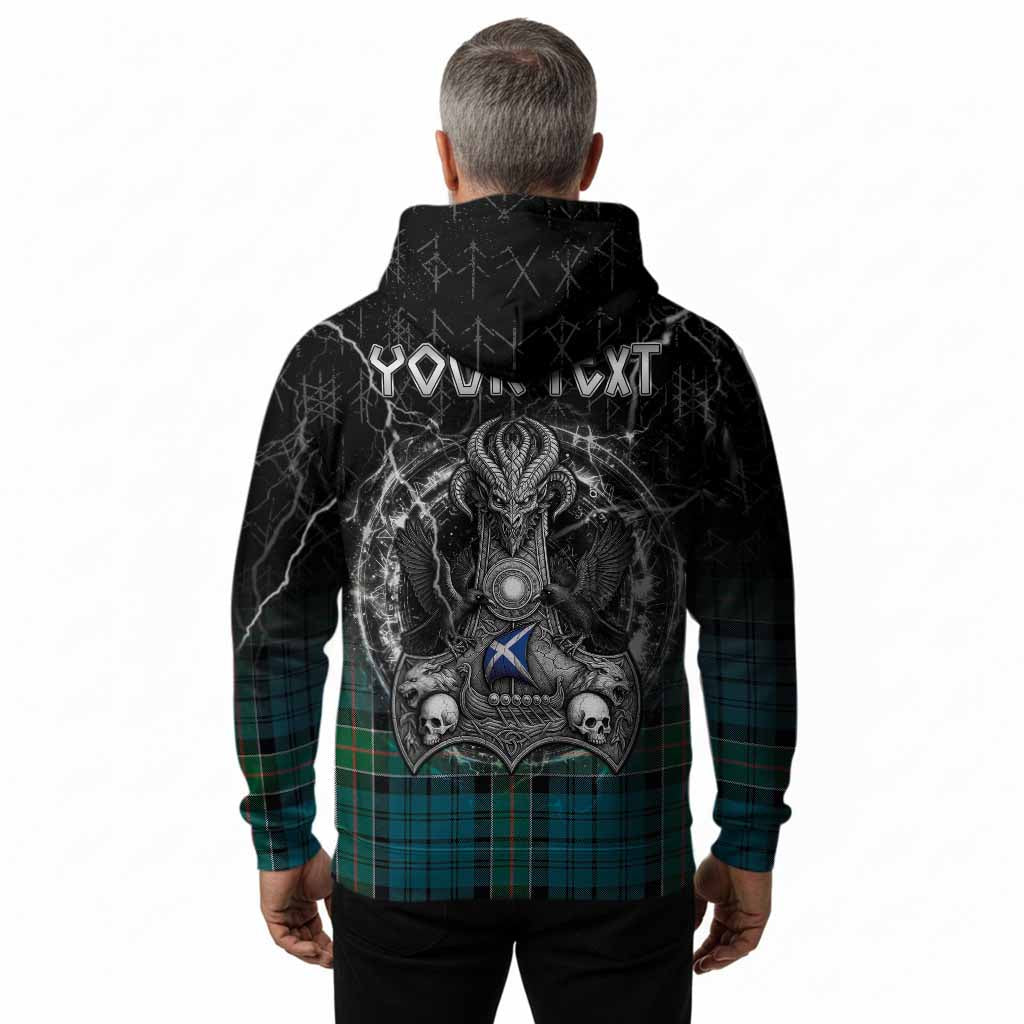 Kirkpatrick Tartan Crest Hoodie Celtic Odin's Raven Legacy