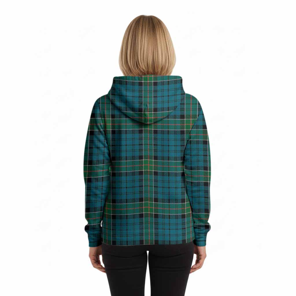 Kirkpatrick Tartan Crest Hoodie Ferocious Lion Style