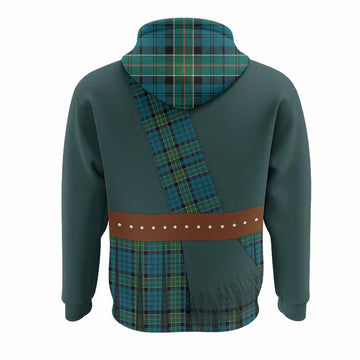 Kirkpatrick Tartan Crest Hoodie Kilt Costume Style