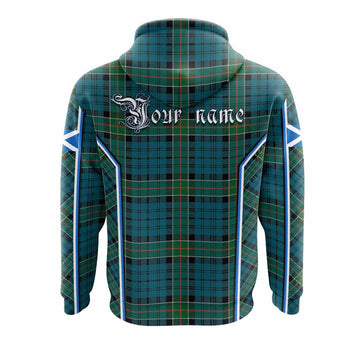 Kirkpatrick Tartan Crest Hoodie Scotland Coat of Arm Flag Style