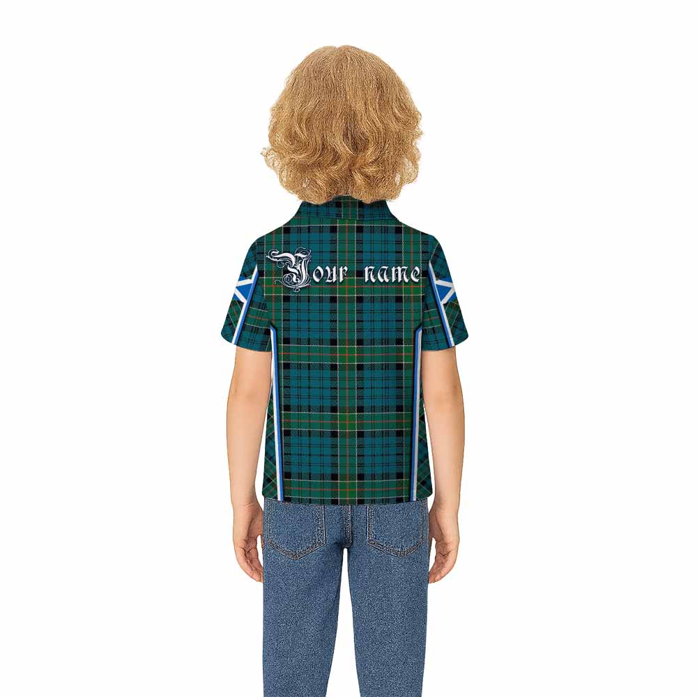 Kirkpatrick Tartan Crest Kid Polo Shirt Scotland Coat of Arm Flag Style - Tartan Vibes Clothing