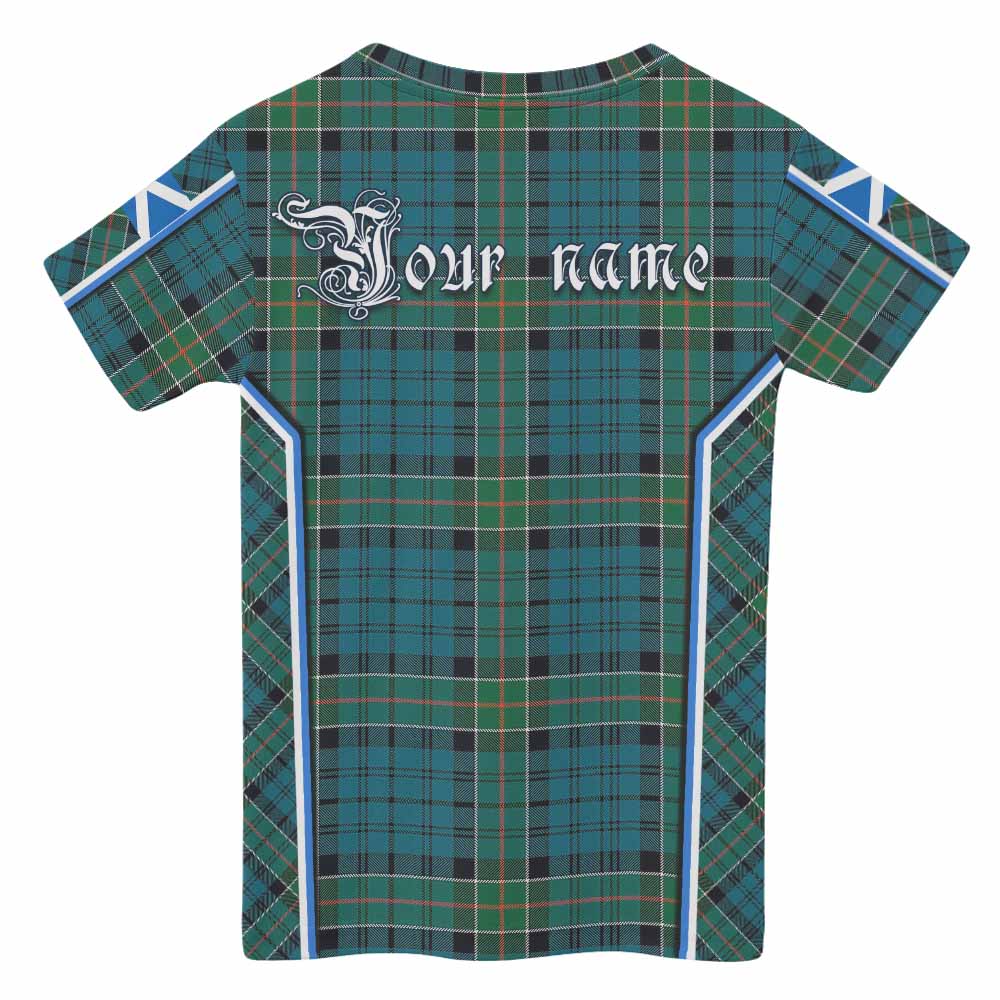Kirkpatrick Tartan Crest Kid T-shirt Scotland Coat of Arm Flag Style - Tartan Vibes Clothing