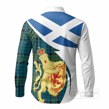 Kirkpatrick Tartan Crest Lion Rampant Long Sleeve Button Shirts Classic Scottish Style - Tartan Vibes Clothing